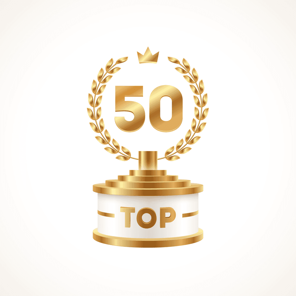 Top 50 Award Trophy